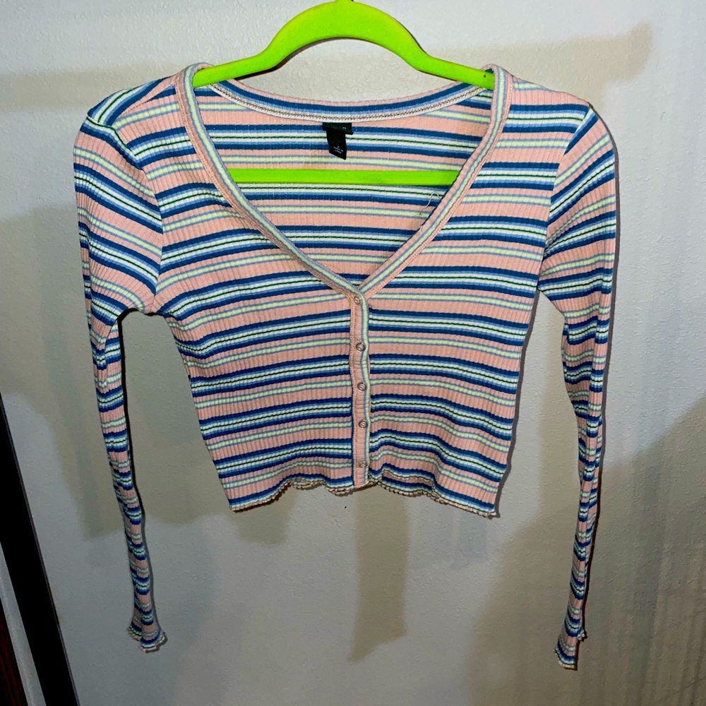 Stripped Crop Top